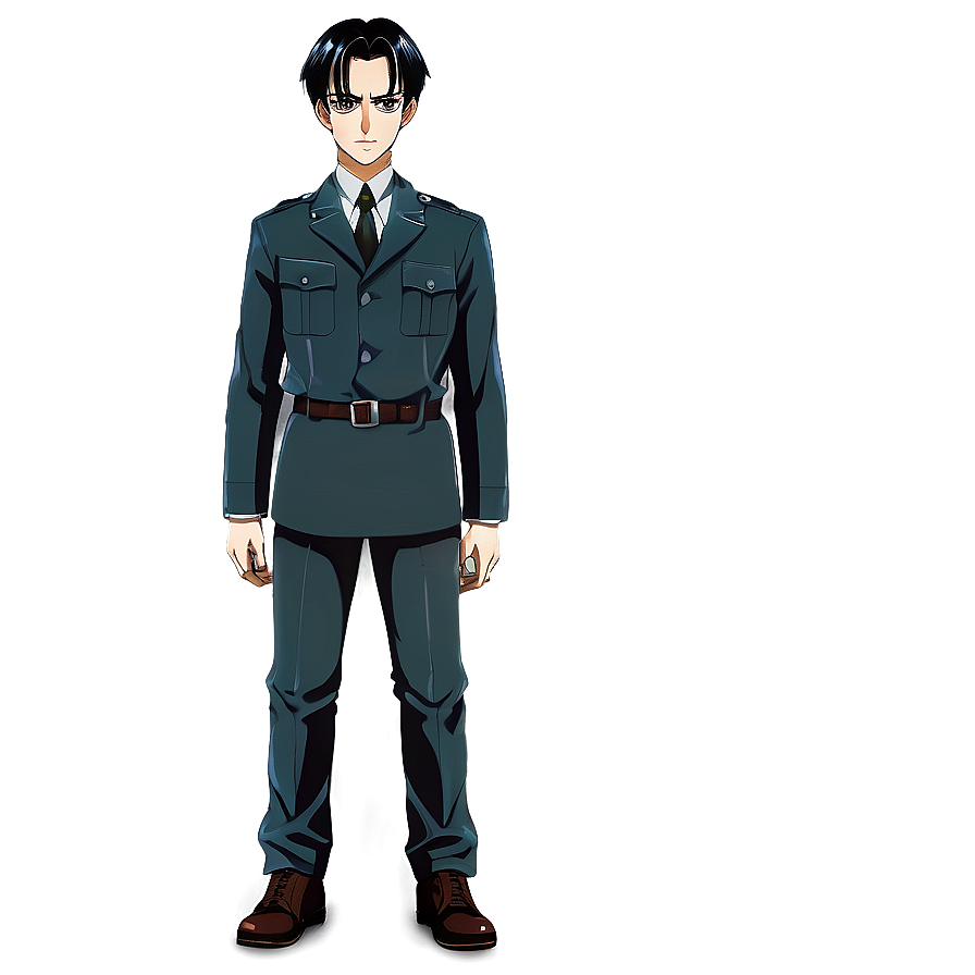 Levi Ackerman Full Body PNG ikl PNG with transparent background