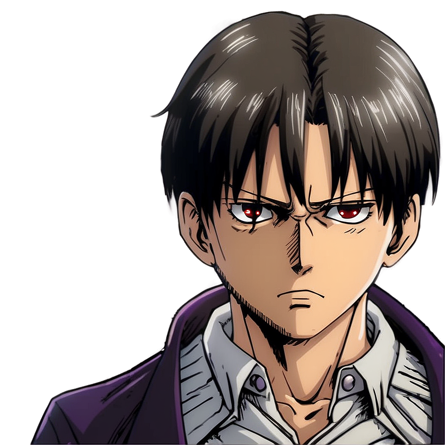 Levi Ackerman Glaring Png 91