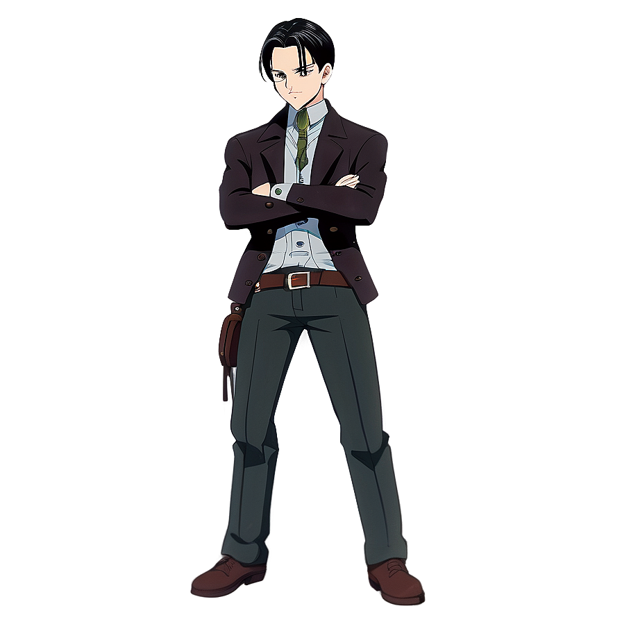 Levi Ackerman Hand On Hip Png Evu98