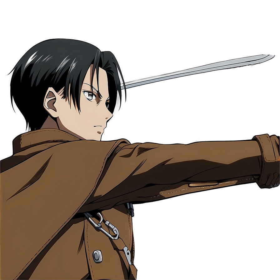Levi Ackerman Holding Blades PNG 6 PNG with transparent background