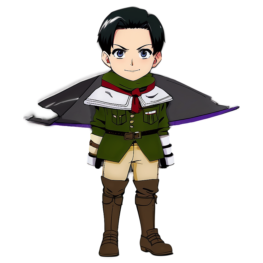 Levi Ackerman Scout Regiment PNG dcw PNG with transparent background