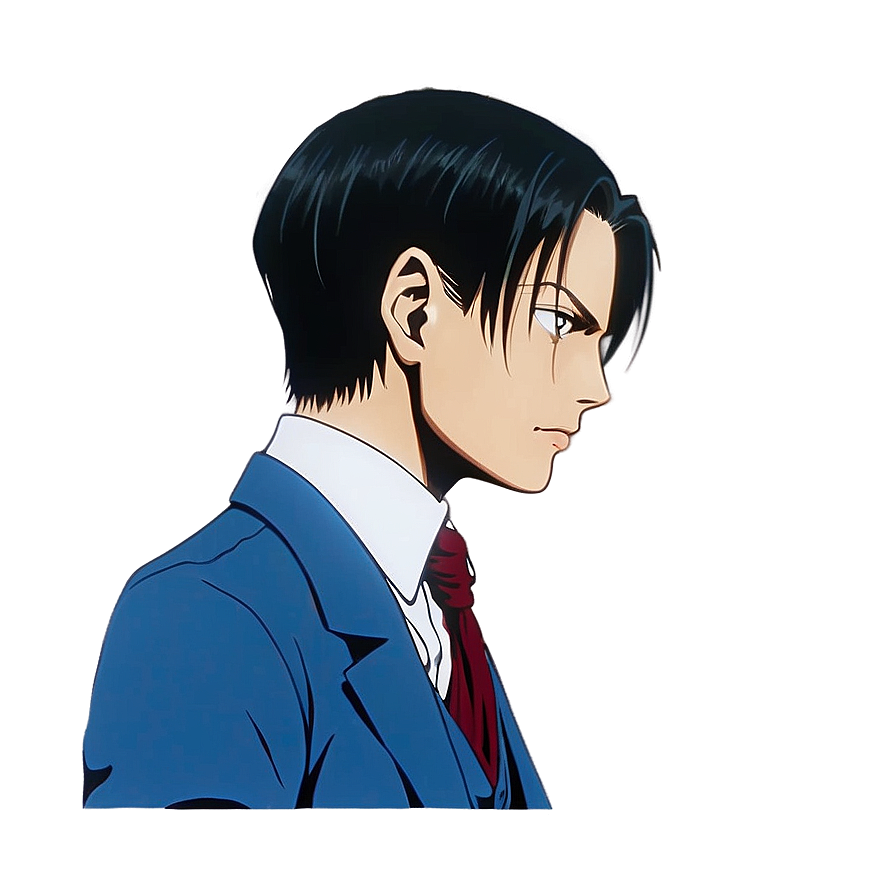Levi Ackerman Side Profile PNG ail12 PNG with transparent background