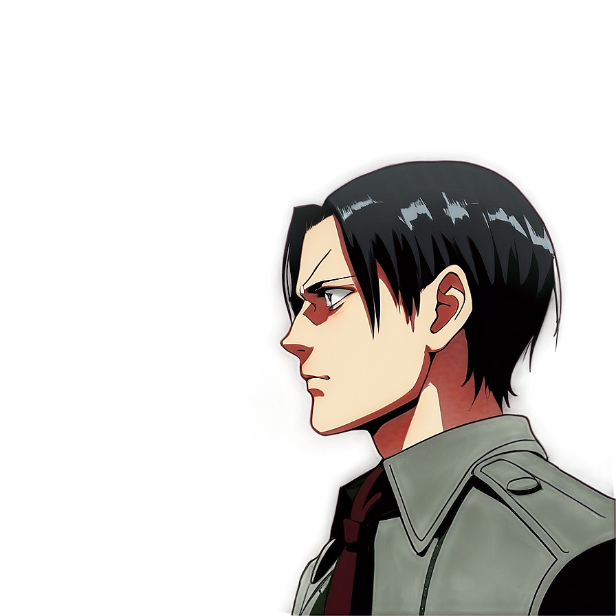 Levi Ackerman Side Profile PNG cyn PNG with transparent background