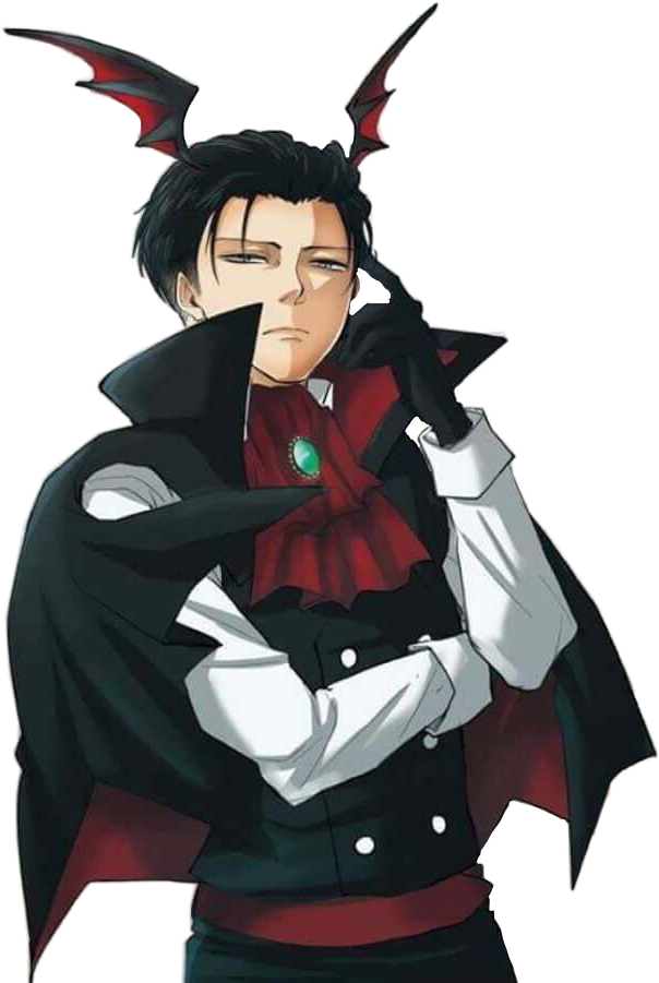 #levi #aot #halloween #vampire #leviackerman #spoopy - Levi Ackerman Halloween Vampire, HD Png Download PNG with transparent background