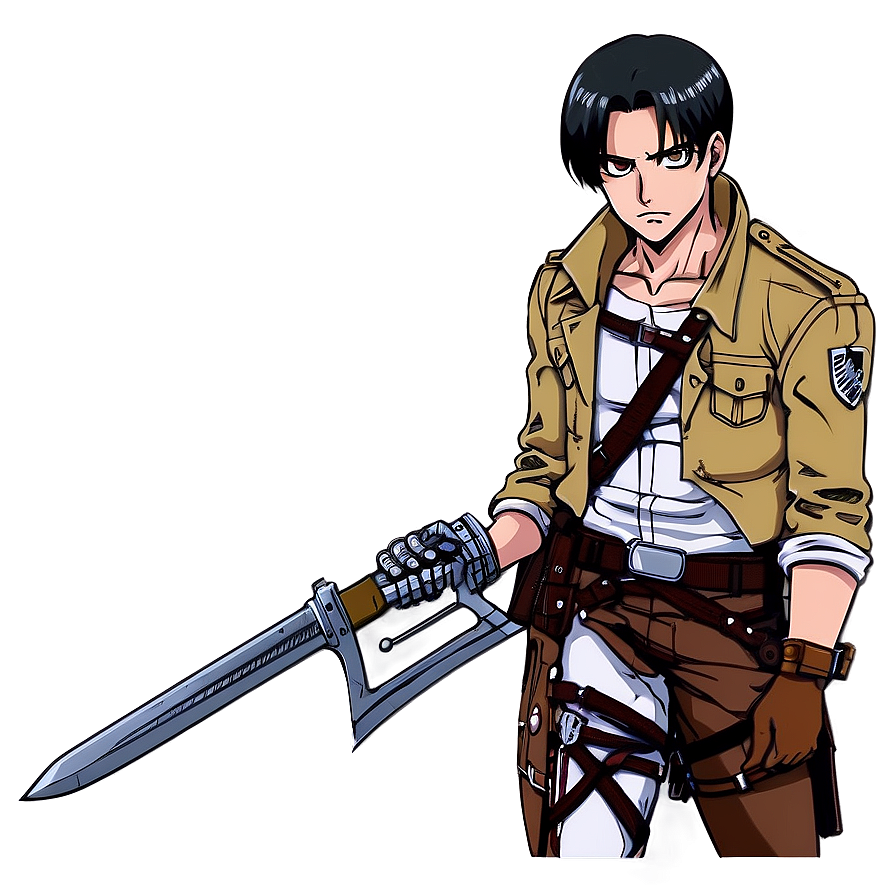 Levi Attack on Titan PNG ytp39 PNG with transparent background