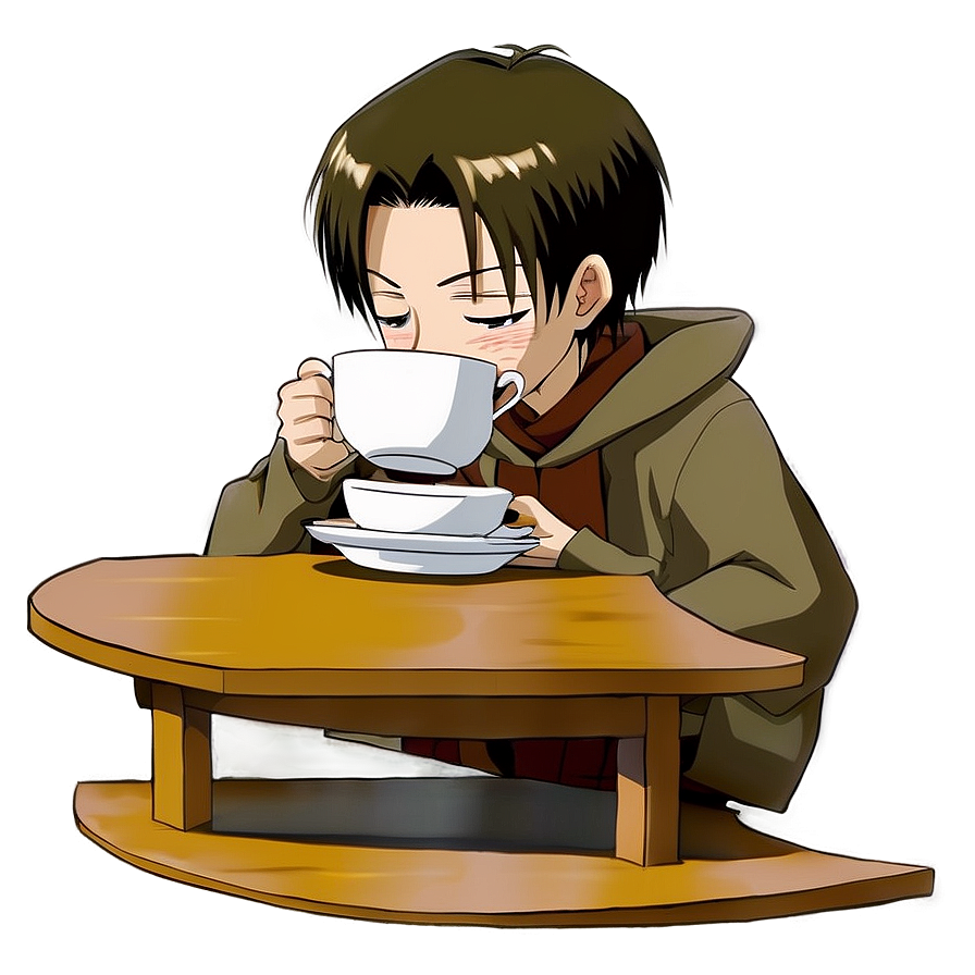Levi Drinking Tea PNG 65 PNG with transparent background
