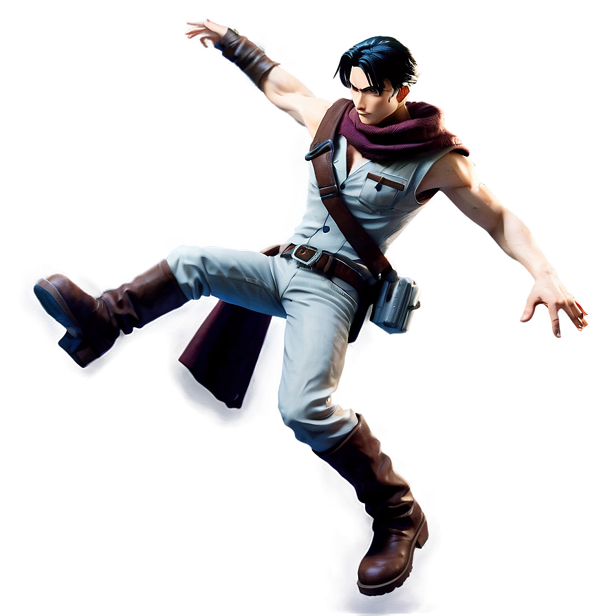 Levi in Action Pose PNG 06112024 PNG with transparent background