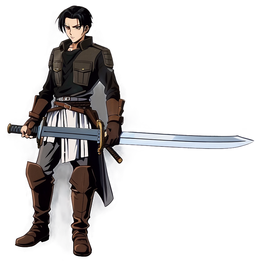 Levi with Swords PNG tal PNG with transparent background