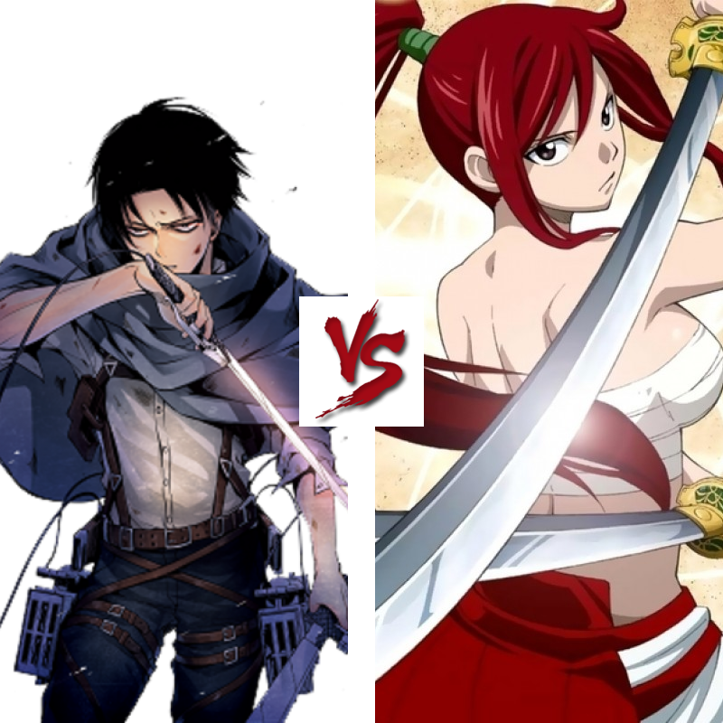 Levivs Erza Anime Showdown