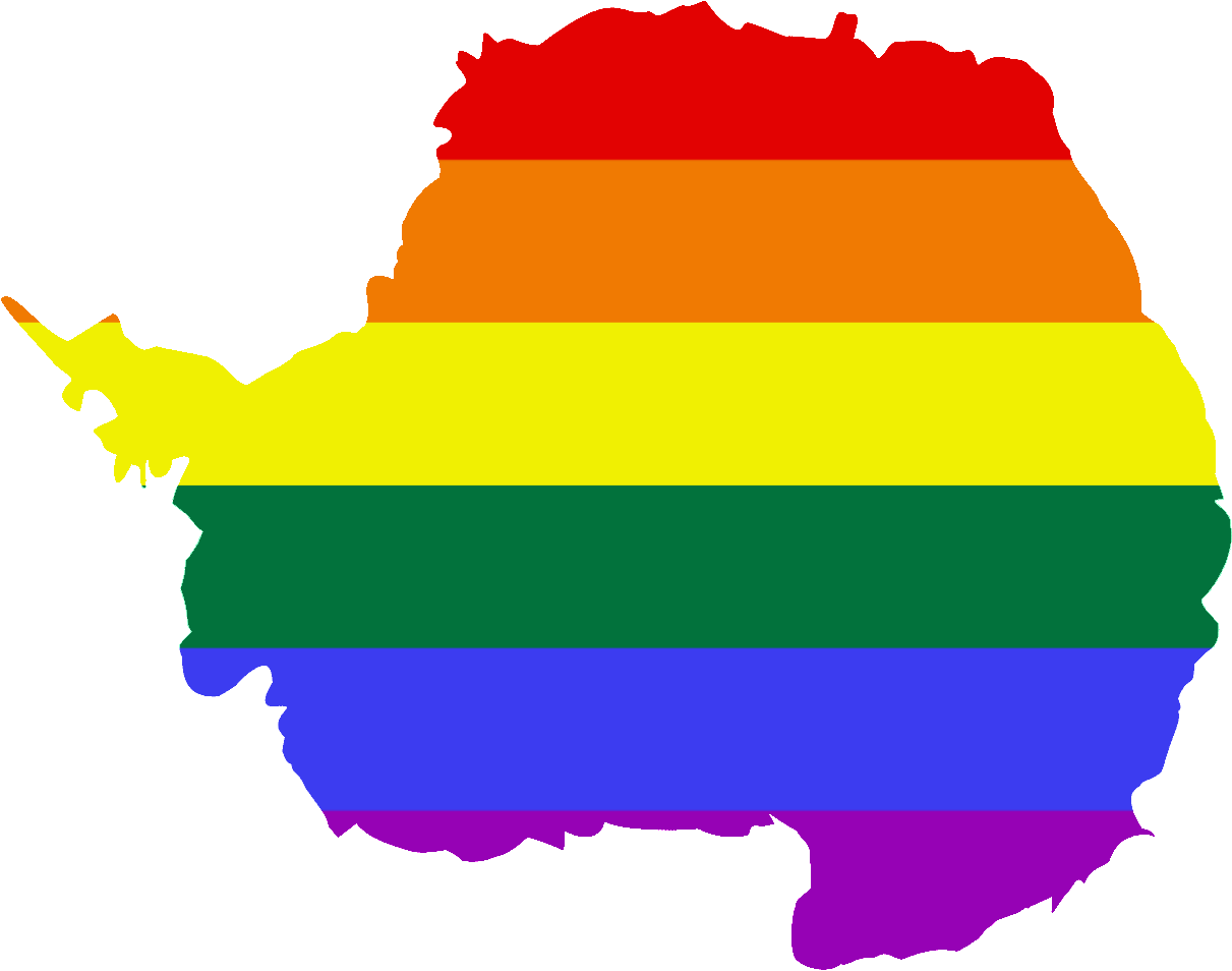 Lgbt Flag Map Of Antarctica - New Zealand Flag Png, Transparent Png PNG with transparent background