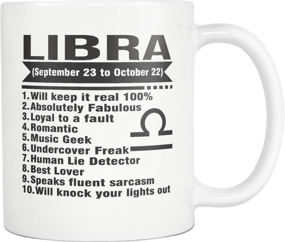 Libra Zodiac Sign Characteristics Mug