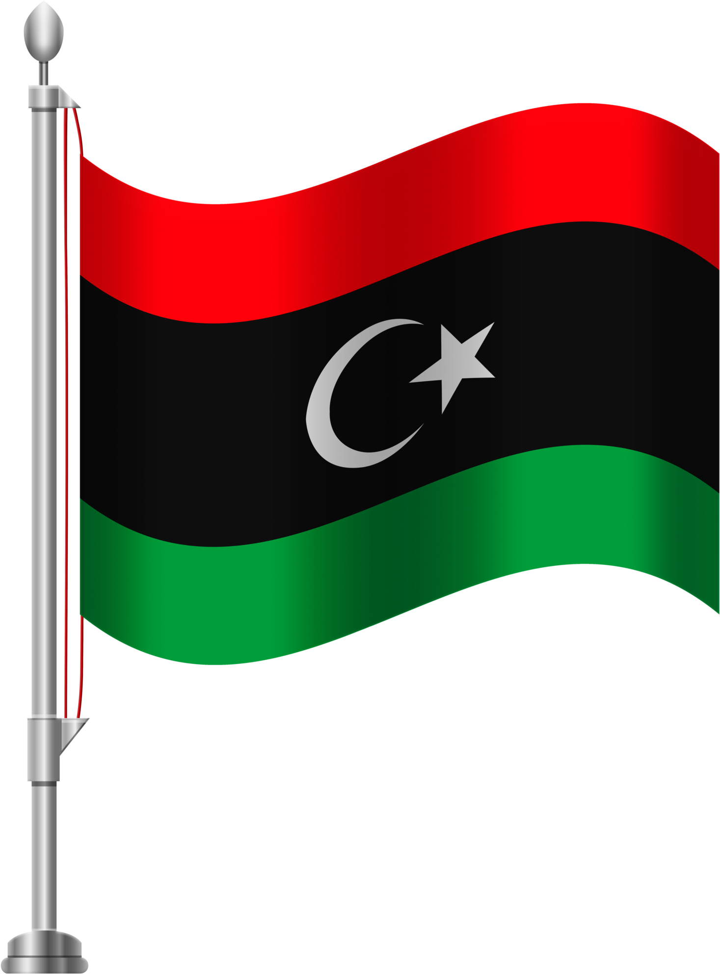 Libyan Flag Waving