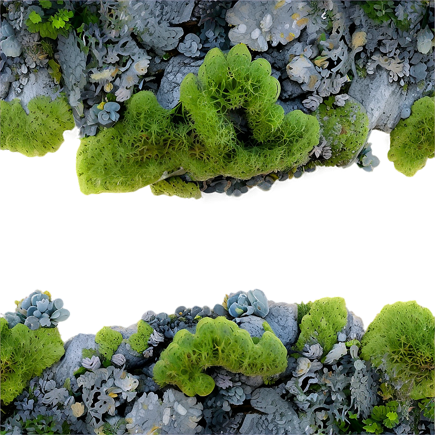 Lichen Landscape PNG 06242024 PNG image with a transparent background, free high-resolution download