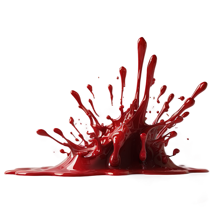 Life's Sanguine Fluid: Blood Splash Art Png 26