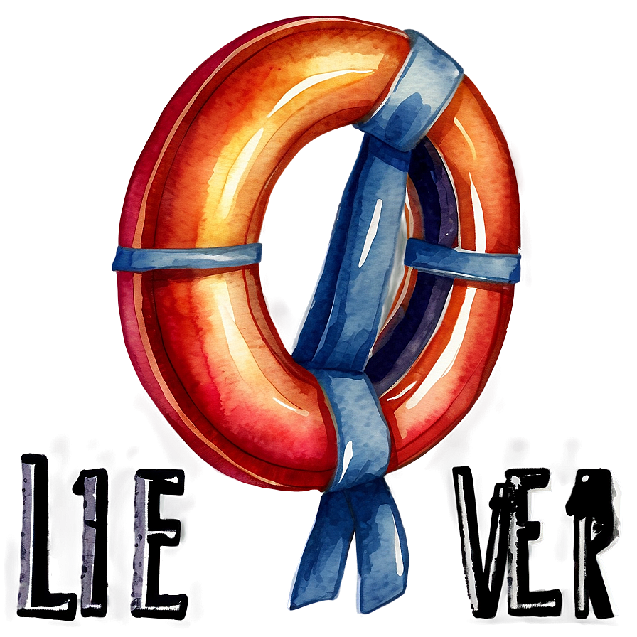 Life Saver Watercolor Png Wox64