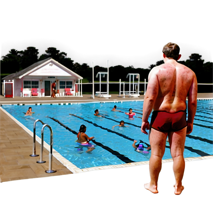 Lifeguard Watching Over Swimmers Png Ohw66