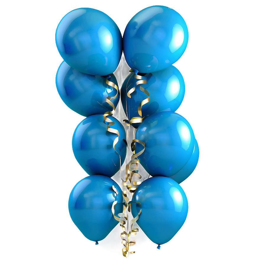 Light Blue Balloons Png Kbj