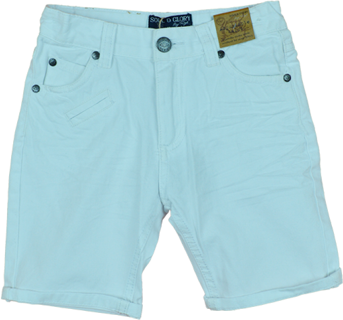 Light Blue Denim Bermuda Shorts