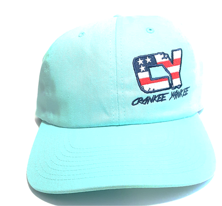 Light Blue Yankees Cap American Flag Logo