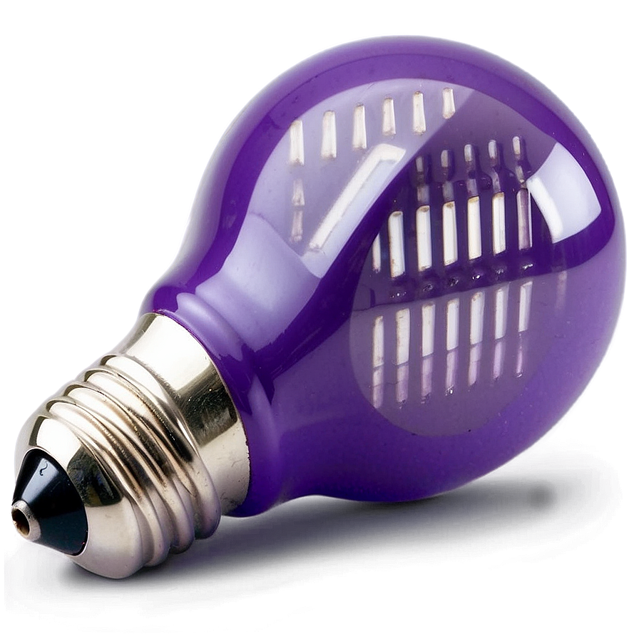 Light Bulb Purple Png 05042024