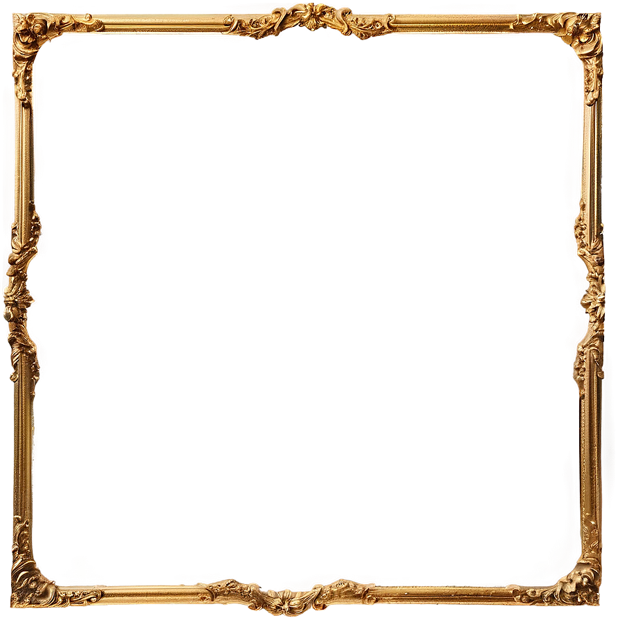 Light Gold Frame PNG   iyn48 PNG image with a transparent background, free high-resolution download