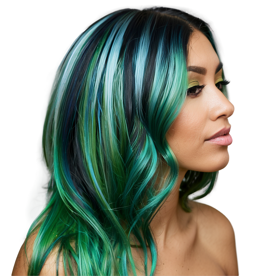 Light Green Hair Highlights Png Mtv