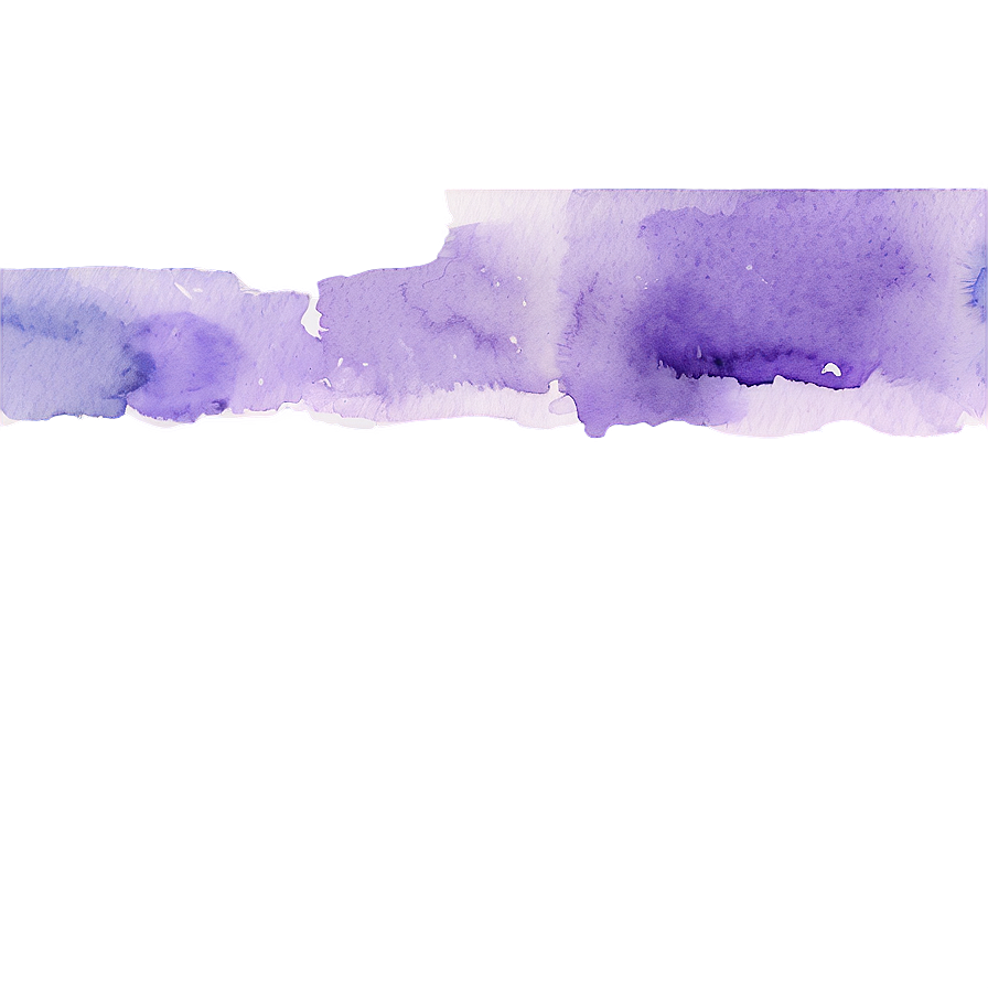 Light Purple Watercolor Border Png Buo31