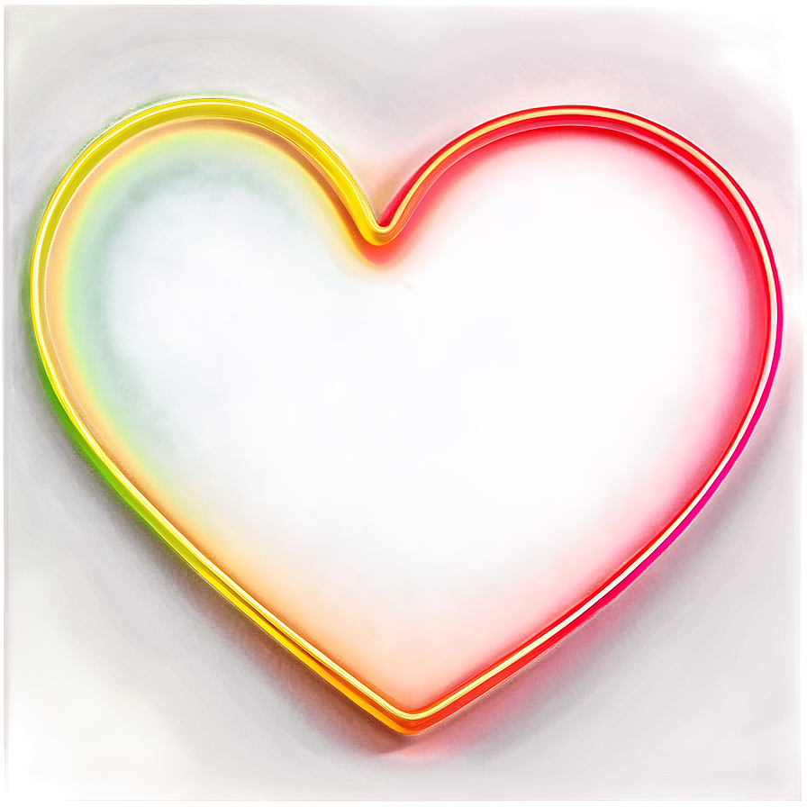 Light Up Neon Heart Png 06122024