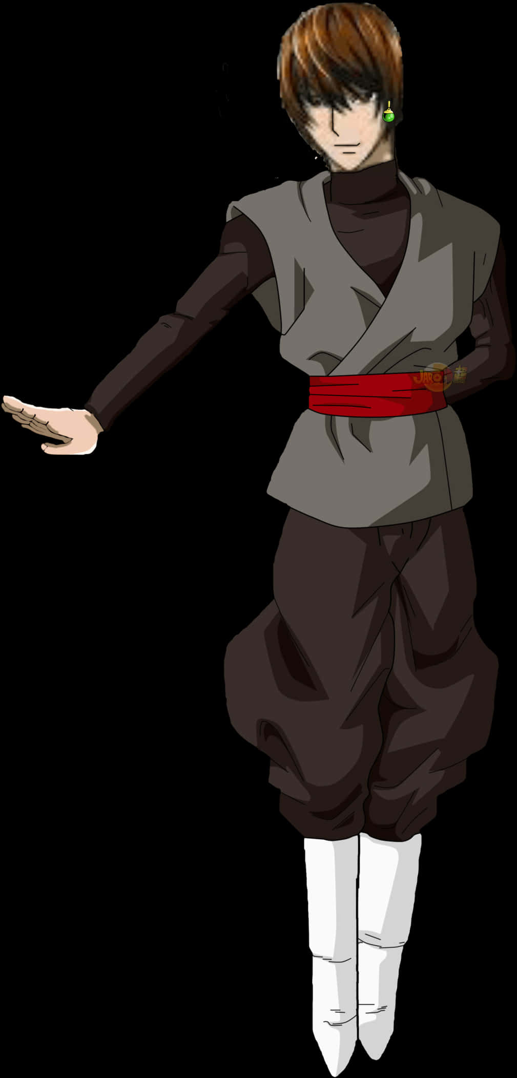 Light Yagami Anime Character Pose PNG with transparent background