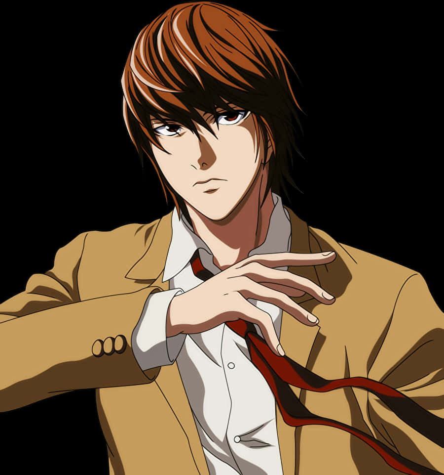 Light Yagami Death Note Character PNG with transparent background