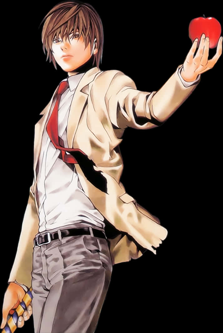 Light Yagami Holding Apple