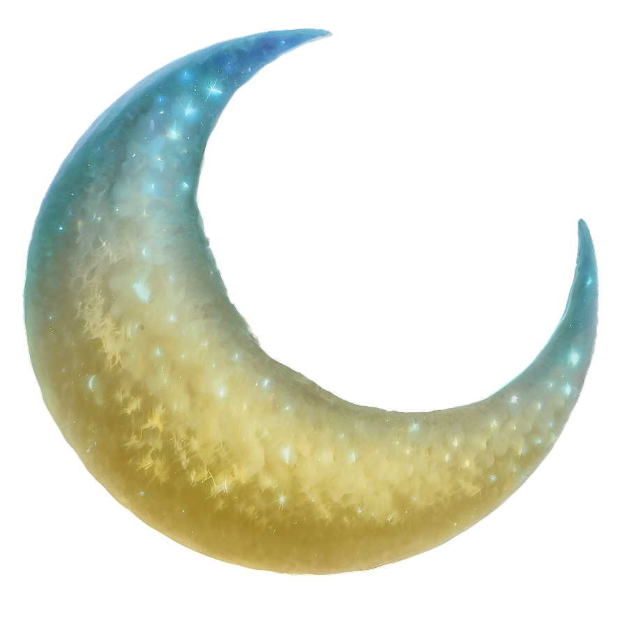 Light Yellow Moon Crescent Png 4