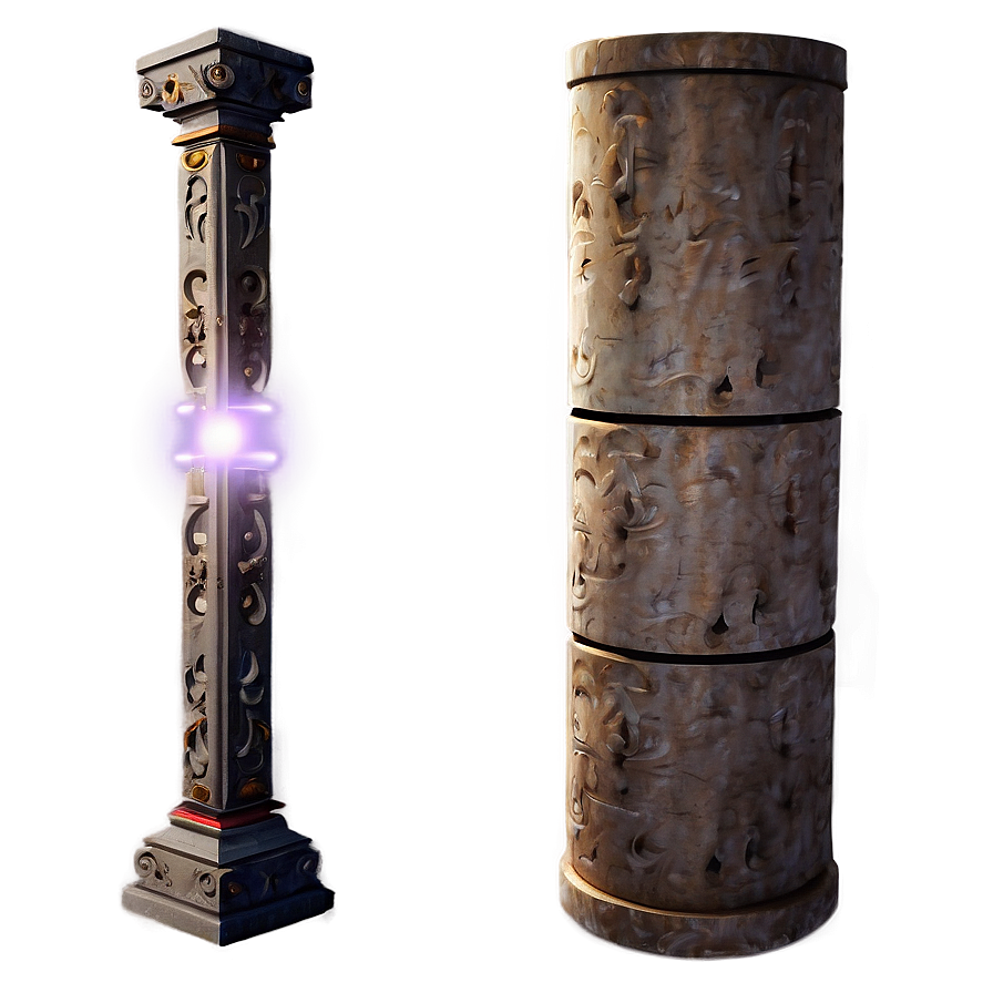 Lighted Pillar Png 05242024