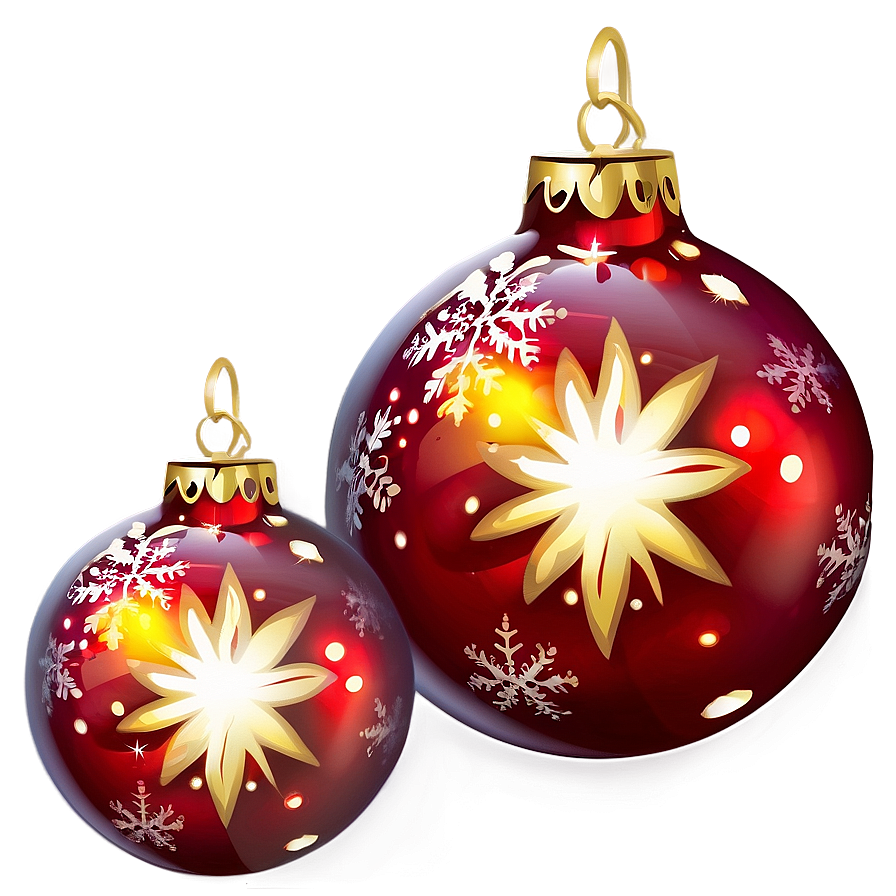 Lighted Red Ornament Png 06212024