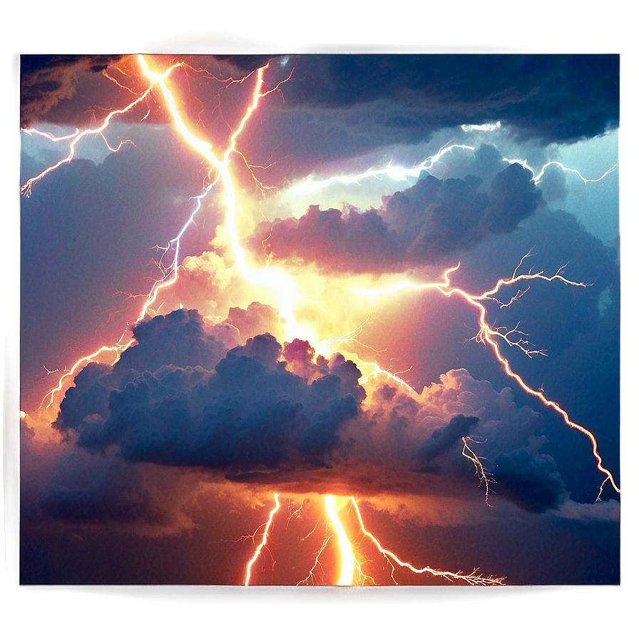 Lightning Storm PNG lbg42 PNG with transparent background