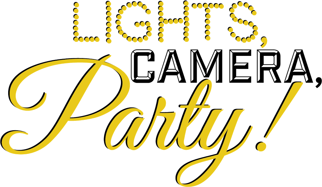 Lights Camera Party Event Graphic