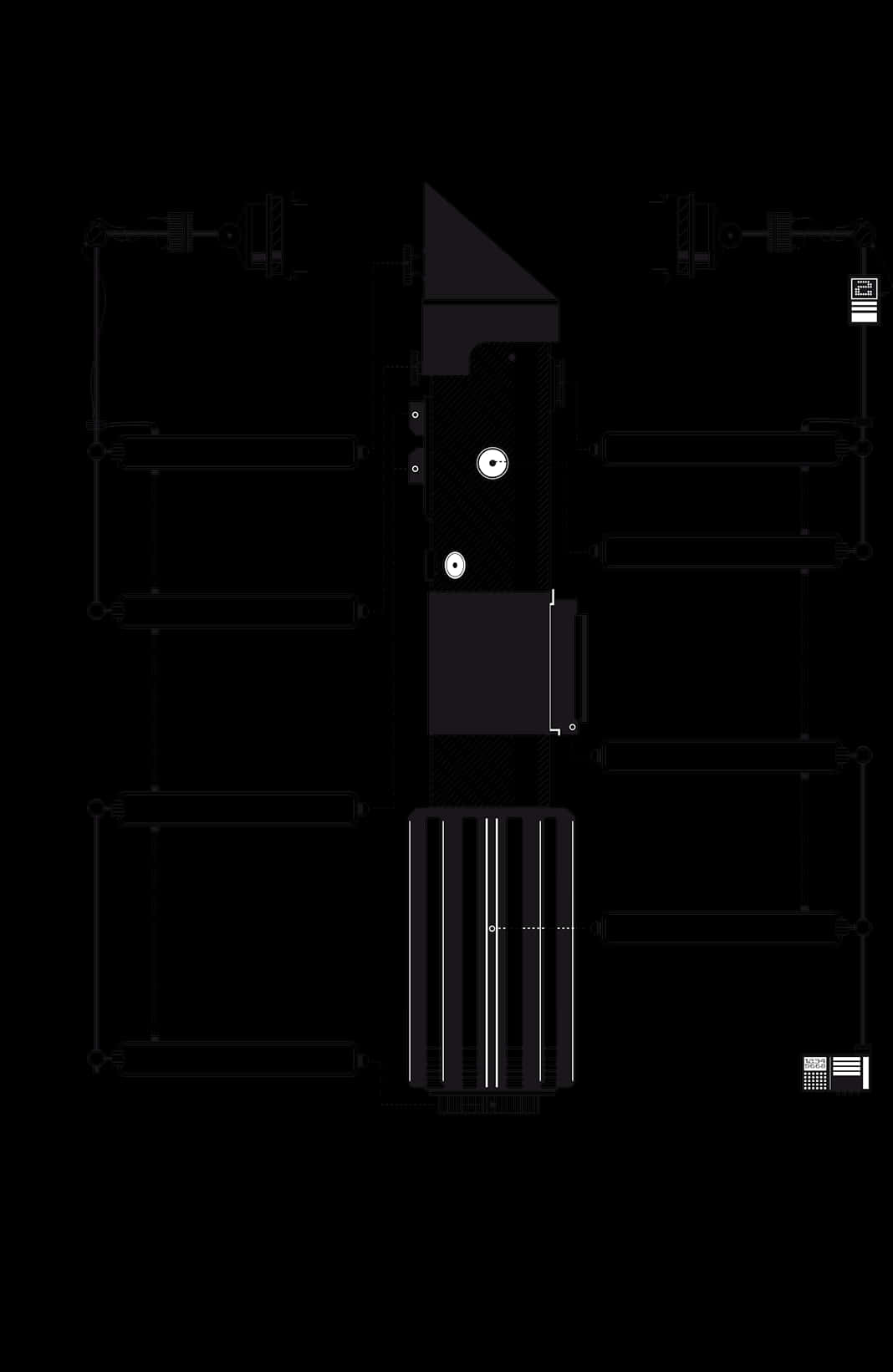 Lightsaber Blueprint Style Artwork