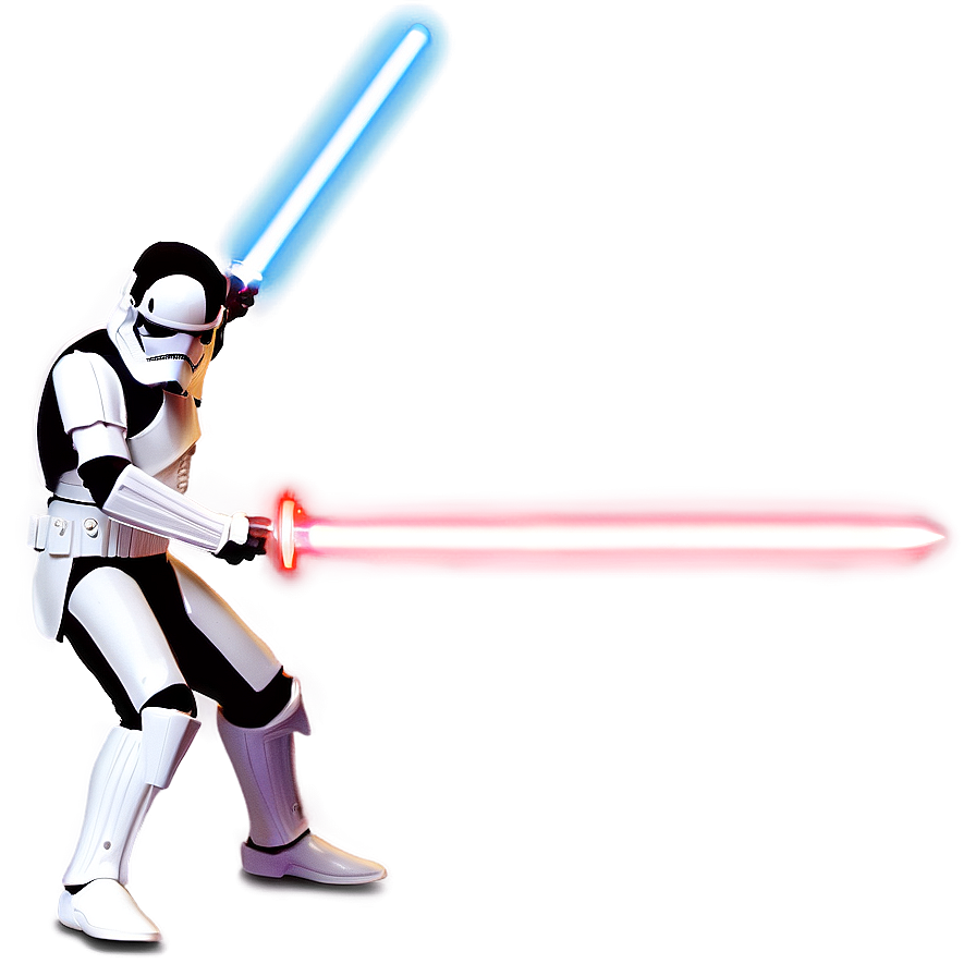 Lightsaber Fight Stance PNG gdg PNG with transparent background