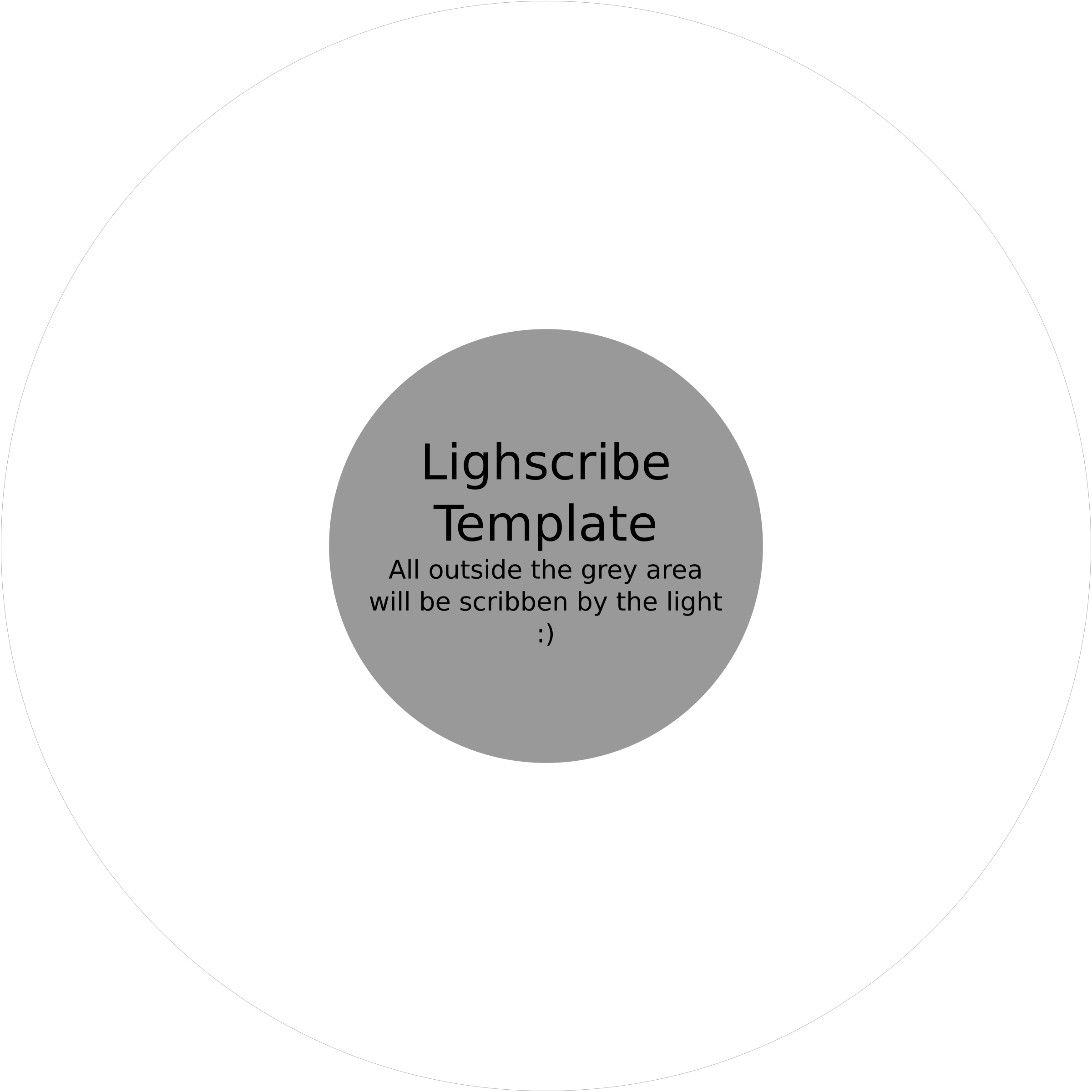 Lightscribe D V D Template PNG with transparent background
