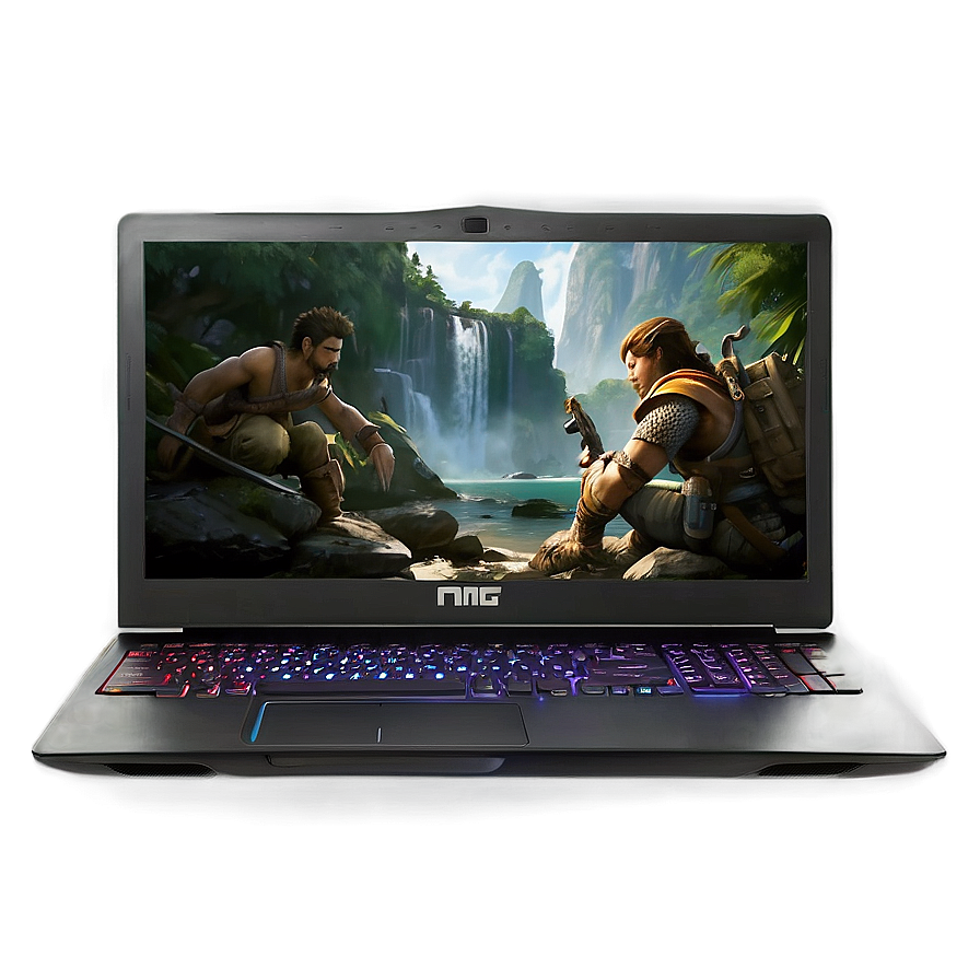 Lightweight Gaming Laptop Illustration Png 05032024