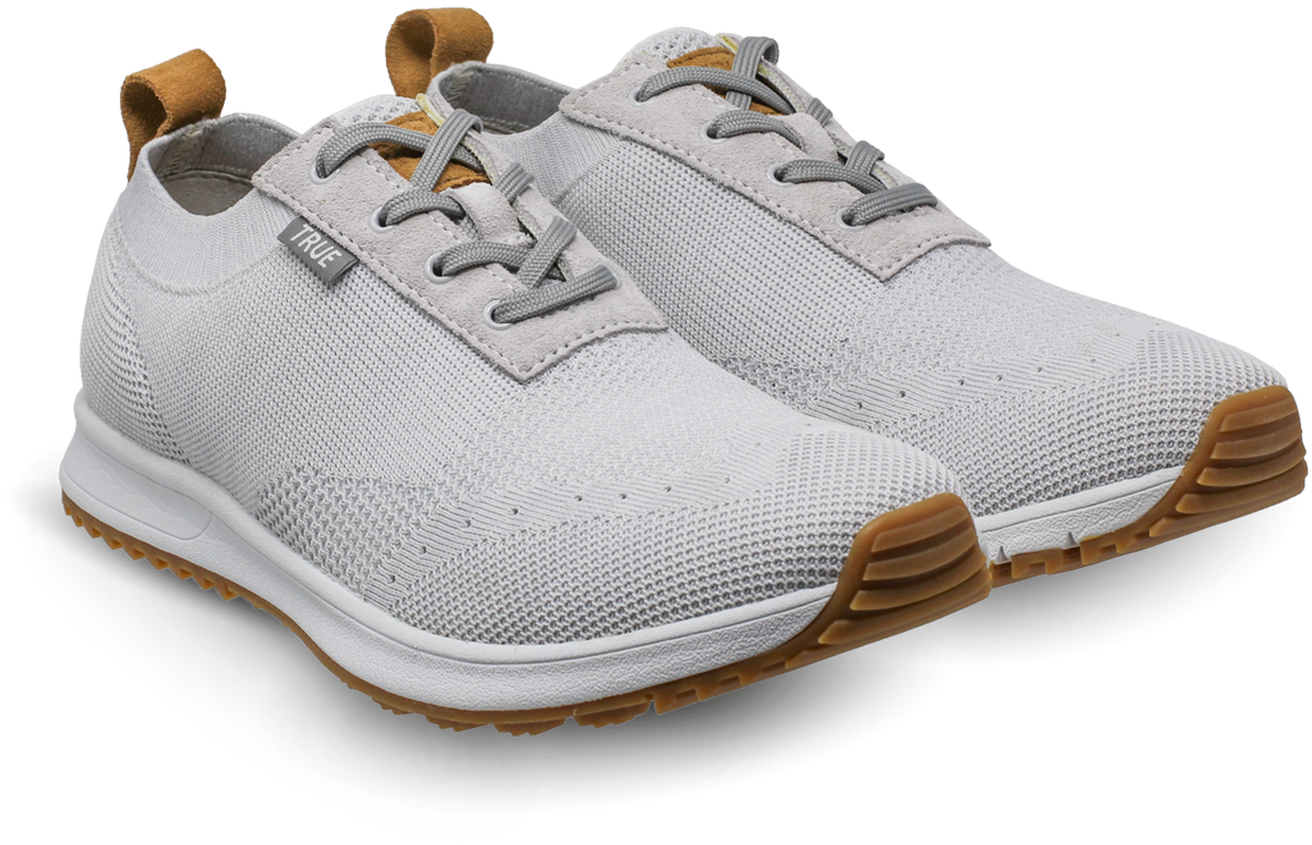 White Women's Knit Dual Shoes Side View'Title='white - Sneakers, HD Png Download PNG with transparent background