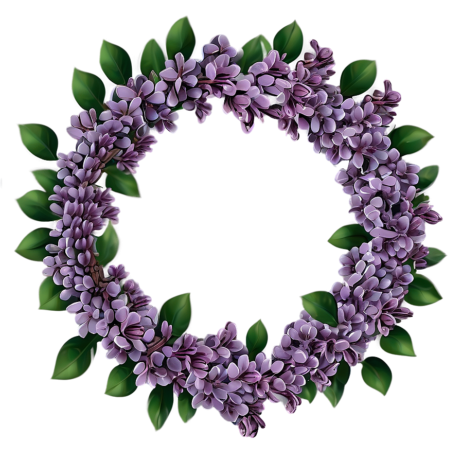 Lilac Wreath Png 18