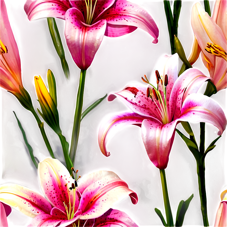 Lilies In Sunset Png 97