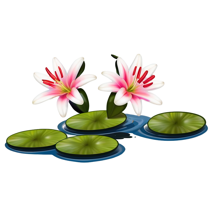 Lilies On Pond Png Rpl12