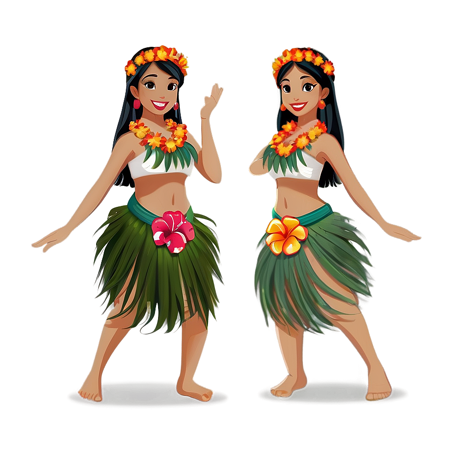 Lilo Hula Dance PNG joy PNG with transparent background