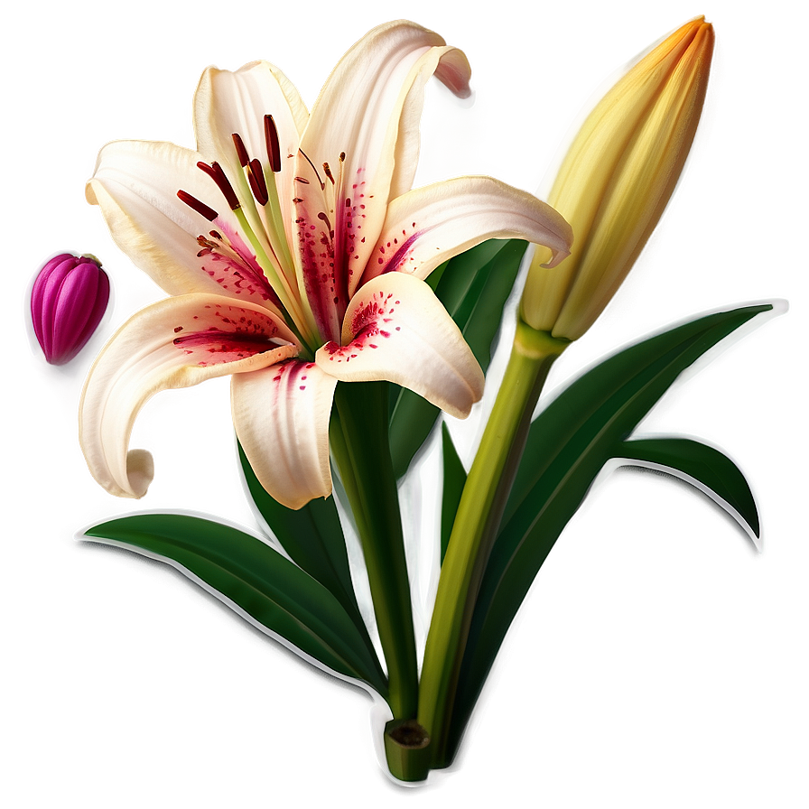 Lily Flower Sticker Png Kjo