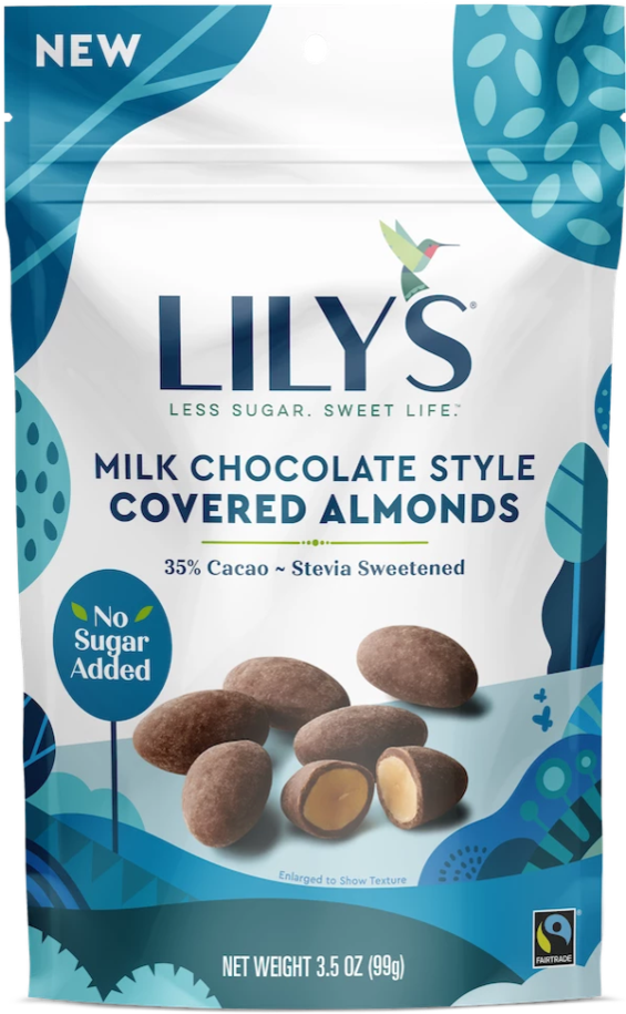 Milk Chocolate Style Covered Almonds - Lily's Chocolate Covered Almonds, HD Png Download PNG with transparent background