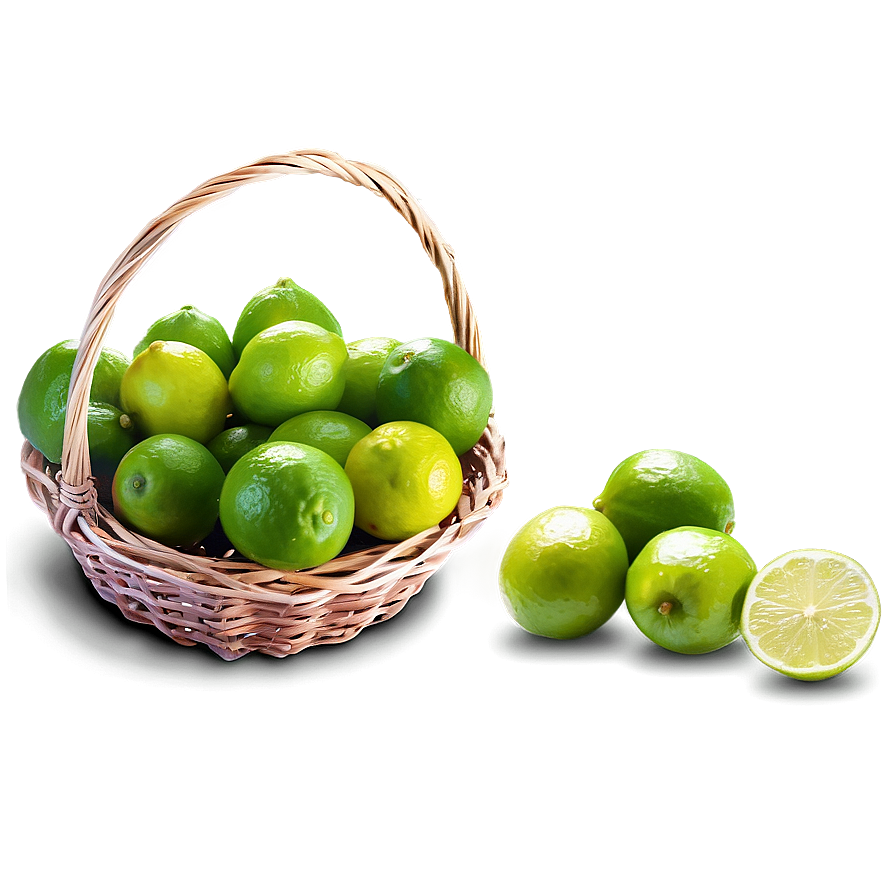 Lime In Basket Png 05242024