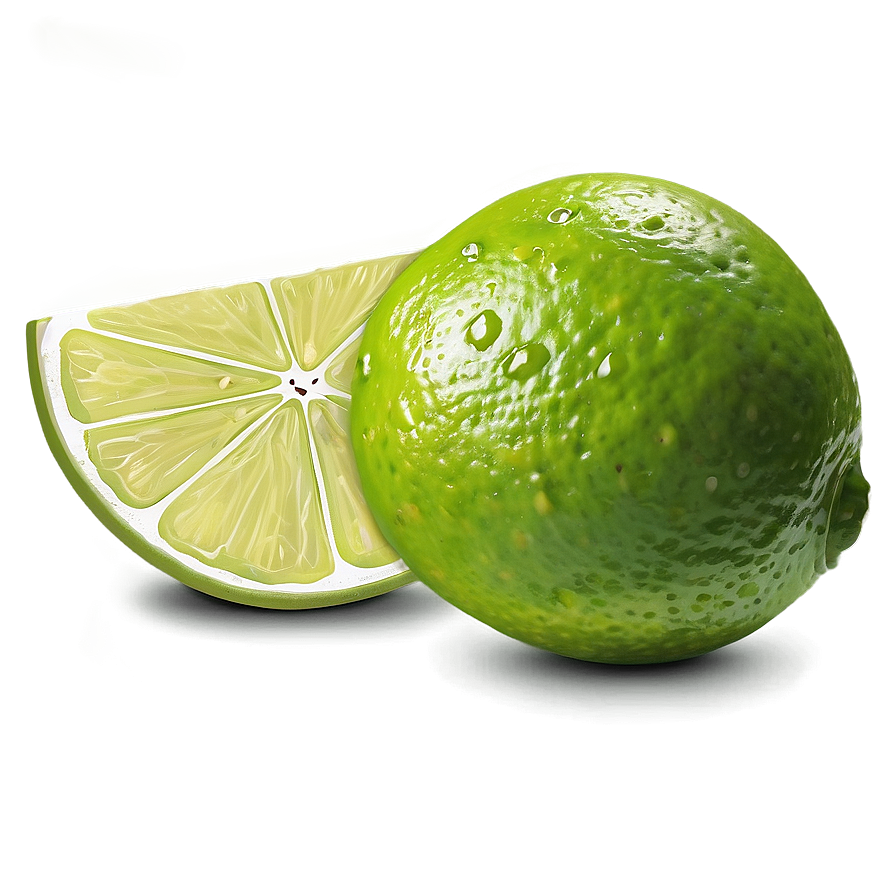 Lime Slice Art Png 06132024