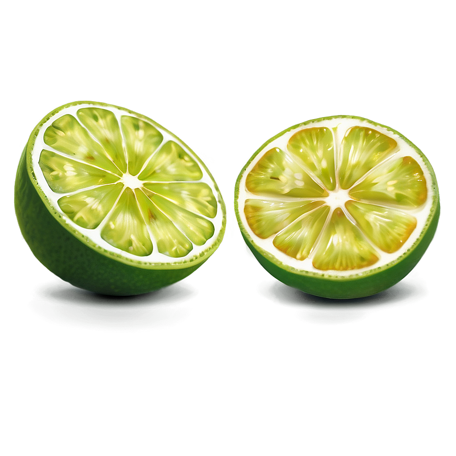 Lime Slice Cut Png Qyh